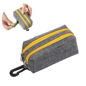 Outdoor Pet Waste Bag Dog Poop Collection Bag - Grey Yellow - Pet Waste Bag