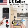 Smart Wireless WiFi Doorbell Intercom Video Camera Door Ring Bell Chime Security - Default Title