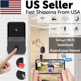 Smart Wireless WiFi Doorbell Intercom Video Camera Door Ring Bell Chime Security - Default Title