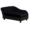 PawHut Luxury Dog Bed for Small Dogs, Hidden Storage, 3" Foam Cushion, Modern Pet Sofa, Black - Black