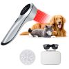 3 * 808nm+13 * 650nm Handheld Infrared Light Device For Muscle, Knee, Shoulder, Back With Upgrade Magnetic Cover - Grey