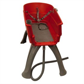 Booster Bath Elevated Dog Bath and Grooming Center Large Teal 45" x 21.25" x 15" - Red - Large