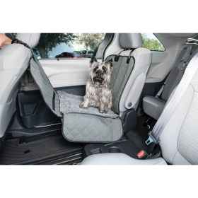 DGS Pet Products Dirty Dog Single Car Seat Cover Black 44" x 35" x 2" - Cool Grey
