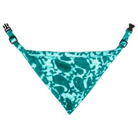 DGS Pet Products Unbugz-It Bandana Medium Abstract Teal 10" x 7" x 0.1" - Abstract Teal - Medium