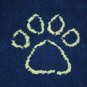 DGS Pet Products Dirty Dog Door Mat Small Mocha Brown 23" x 16" x 2" - Marine/Lime Green - Large