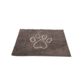 DGS Pet Products Dirty Dog Door Mat Small Mocha Brown 23" x 16" x 2" - Misty Grey - Small