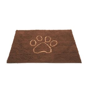 DGS Pet Products Dirty Dog Door Mat Small Mocha Brown 23" x 16" x 2" - Mocha Brown - Large