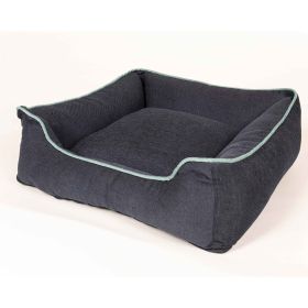 DGS Pet Products Repelz-It Upholstery Chenille Lounger Pet Bed Extra Small Blue/Grey 19" x 15" x 7.1" - Blue/Grey - Extra Large