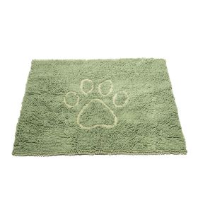 DGS Pet Products Dirty Dog Door Mat Small Brown 23" x 16" x 2" - Sage Hue - Large