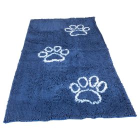 DGS Pet Products Dirty Dog Doormat Runner Almond 60" x 30" x 2" - Bermuda Blue