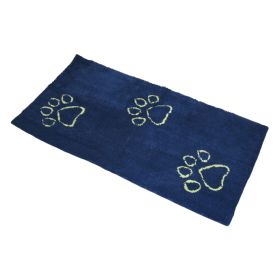 DGS Pet Products Dirty Dog Doormat Runner Almond 60" x 30" x 2" - Marine/Lime Green