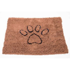 DGS Pet Products Dirty Dog Door Mat Small Brown 23" x 16" x 2" - Brown - Large