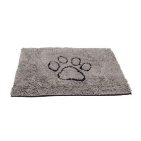 DGS Pet Products Dirty Dog Door Mat Small Brown 23" x 16" x 2" - Grey - Medium