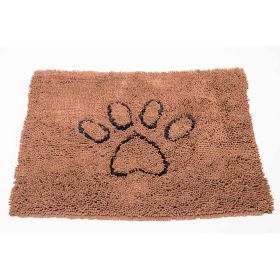 DGS Pet Products Dirty Dog Door Mat Small Brown 23" x 16" x 2" - Brown - Medium