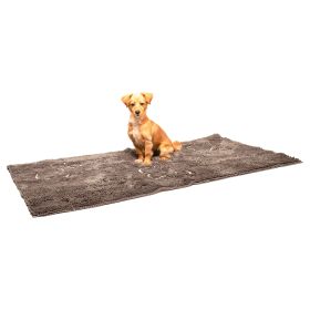 DGS Pet Products Dirty Dog Doormat Runner Almond 60" x 30" x 2" - Misty Grey