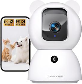 2.5K Indoor Security Camera - White
