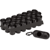 Dog Poop Bags with Dispenser Leakproof Unscented Includes Leash - BLACK
