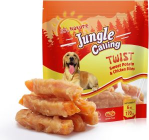 Dog Treats, Skinless Chicken Wrapped Sweet Potato, Gluten and Grain Free, Chewy Dog Bites for Balanced Nutrition, 6 oz - 6 oz