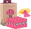 Dog Poo Bags Corn Starch Blended  Extra Thick Strong - PINK