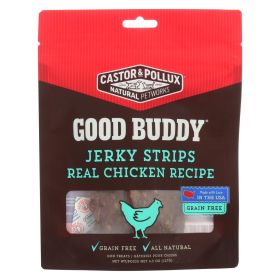 Castor And Pollux Good Buddy Jerky Strips Dog Treats - Real Chicken Recipe - Case Of 6 - 4.5 Oz. - Default