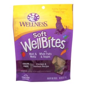 Wellness Soft Wellbites Chicken & Venison Recipe Natural Dog Treats - Case Of 8 - 6 Oz - Default