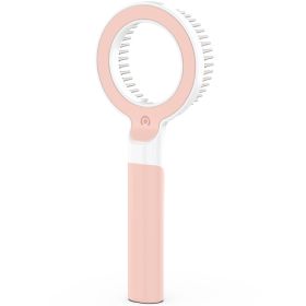 Pet Life 'WAGNIFY' 360 Degree and Multi-Directional Modern Grooming Pet Rake Comb - Pink