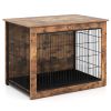 Dog Crate Furniture with Cushion and Double Doors for Small/Medium Dogs - 32 inches