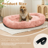 Large Dog Bed 67x43x8 Inches - Super Soft, Machine Washable & Portable With Handles, Non-Slip Bottom For Safety - Pink
