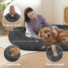 Large Dog Bed 67x43x8 Inches - Super Soft, Machine Washable & Portable With Handles, Non-Slip Bottom For Safety - DarkGrey