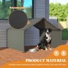 Outdoor Dog Bed Dog Shade Shelter, Portable Pet Tent, Water Resistant Dog House for Shade Protection, Outdoor, Garden, Patio, Backyard, Gray - GRAY