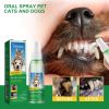 Yegbong Pet Tooth Deodorizer Spray, Cats And Dogs Universal Mouth Cleaning Breath Freshening Spray - 1pc
