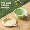 Macaron Color Portable Foldable Travel Bowl for Cats Dogs Lightweight Space-Saving Pet Feeding Drinking Outdoor Use 350ml - Purple