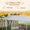 PawHut 20' x8' Dog Kennel Outdoor for All Breed Dogs with Waterproof UV Resistant Roof, Silver - Silver