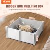 VEVOR Dog Whelping Box 48 x 48 x 18.1in PVC with Rails Pee Pad for Dogs Puppies - Large Dog L - Main Component