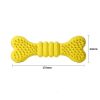 Interactive Dog Toy, Pets Dog Snack Dispenser Interactive Dog Toy Dog Treat Dispensing Yummy Bone Feeder Toy Dog Chew Toy - Yellow