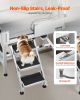 34" Dog Grooming Bath Tub Stainless Steel w Stairs Faucet Left Door - 34 inch/Stairs/Left