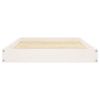 Dog Bed White 36"x25.2"x3.5" Solid Wood Pine - White