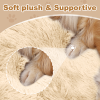 Large Dog Bed 67x43x8 Inches - Super Soft, Machine Washable & Portable With Handles, Non-Slip Bottom For Safety - Beige