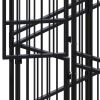 Outdoor Dog Kennel Steel 39.7 ft² - Black