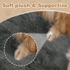 Large Dog Bed 67x43x8 Inches - Super Soft, Machine Washable & Portable With Handles, Non-Slip Bottom For Safety - DarkGrey