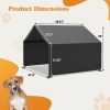 Outdoor Dog Bed Dog Shade Shelter, Portable Pet Tent, Water Resistant Dog House for Shade Protection, Outdoor, Garden, Patio, Backyard, Gray - GRAY