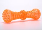 dog Squeak Toys Tpr sounder dog toy strong bite resistant dog bone molar dog toy Sounding Bone Toy - orange - large