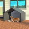 Outdoor Dog Bed Dog Shade Shelter, Portable Pet Tent, Water Resistant Dog House for Shade Protection, Outdoor, Garden, Patio, Backyard, Gray - GRAY