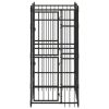 Outdoor Dog Kennel Steel 19.8 ft² - Black