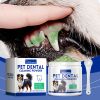 Yegbong Dog Dental Cleaning Powder Gentle Cleaning of Plaque and Stains, Freshening Breath Dental Powder - 1box
