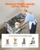 34" Dog Grooming Bath Tub Stainless Steel w Stairs Faucet Left Door - 34 inch/Stairs/Left